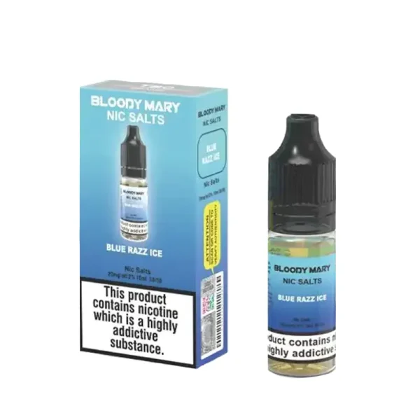 Bloody Mary BM5000 10ml Nic Salt E-Liquid blue razz ice