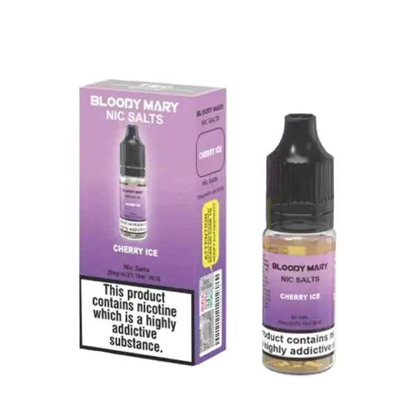 Bloody Mary BM5000 10ml Nic Salt E-Liquid cherry ice