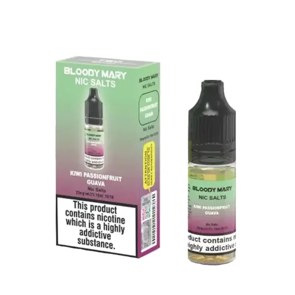 Bloody Mary BM5000 10ml Nic Salt E-Liquid kiwi passionfruit guava