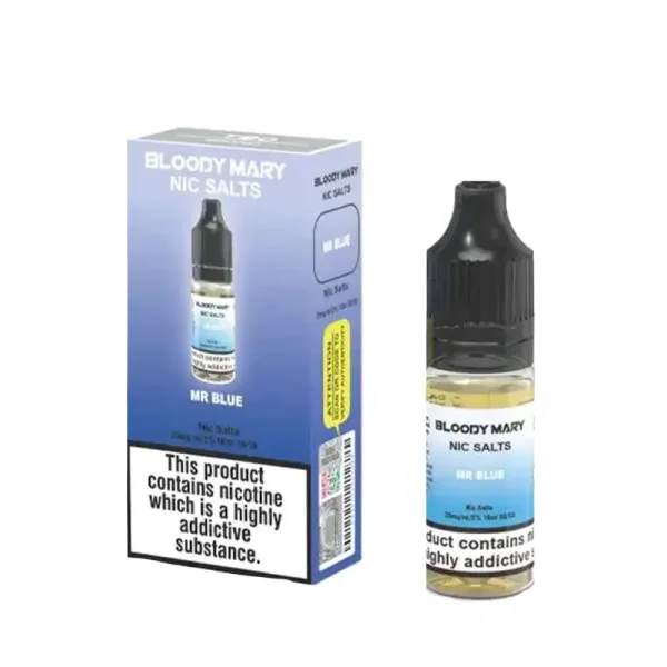 Bloody Mary BM5000 10ml Nic Salt E-Liquid mr blue