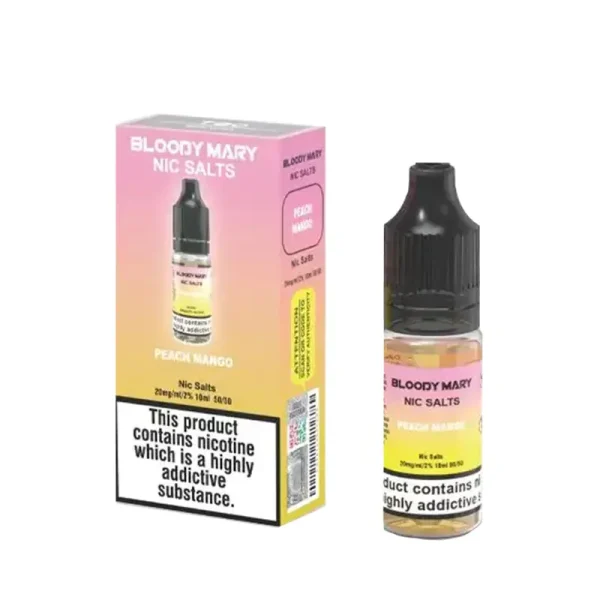 Bloody Mary BM5000 10ml Nic Salt E-Liquid peach mango