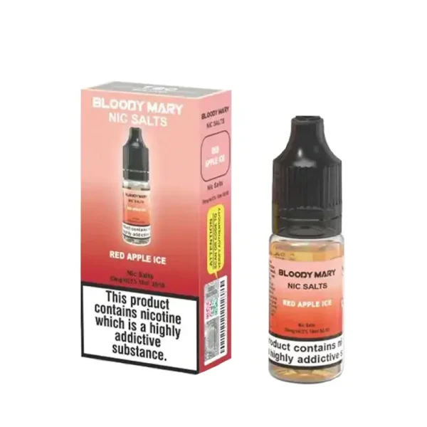 Bloody Mary BM5000 10ml Nic Salt E-Liquid red apple ice