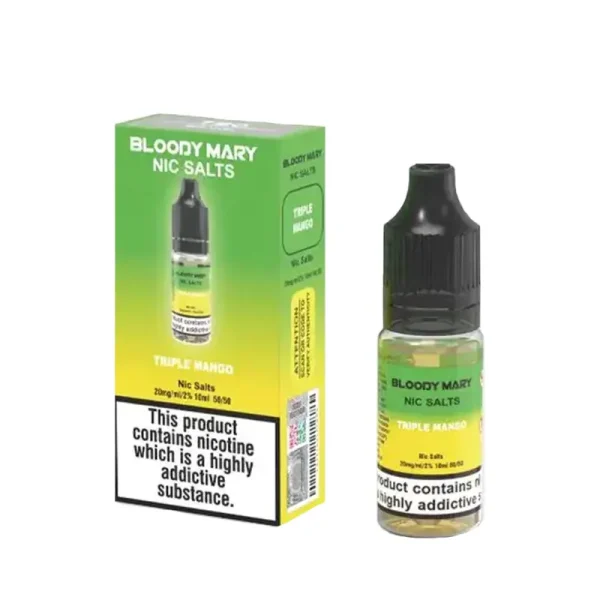 Bloody Mary BM5000 10ml Nic Salt E-Liquid triple mango