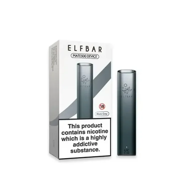 ELF BAR MATE 500 pod vape black grey