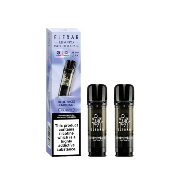 Elf Bar Elfa PRO Prefilled Vape Pods Blue Razz Lemonade