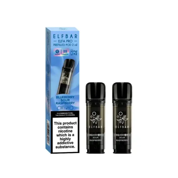 Elf Bar Elfa PRO Prefilled Vape Pods Blueberry Sour Raspberry