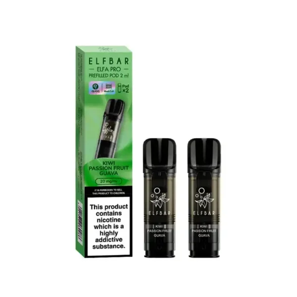 Elf Bar Elfa PRO Prefilled Vape Pods Kiwi Passionfruit Guava