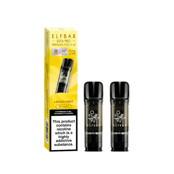 Elf Bar Elfa PRO Prefilled Vape Pods Lemon Mint