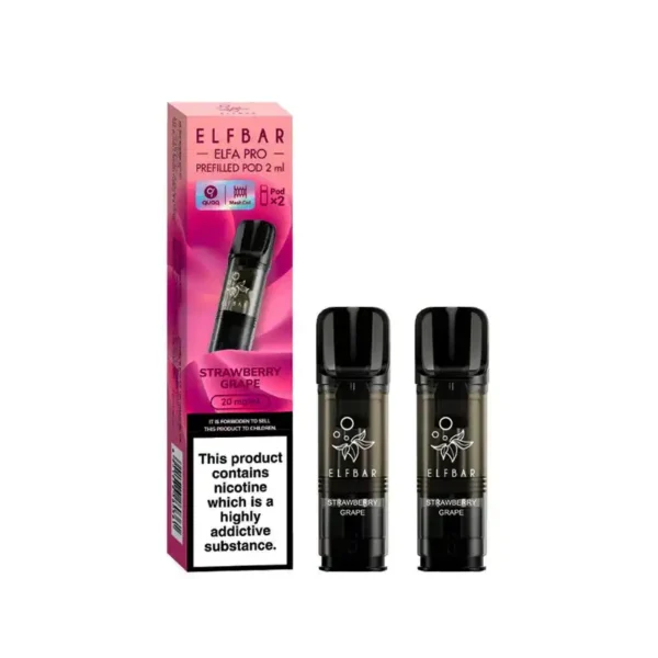 Elf Bar Elfa PRO Prefilled Vape Pods Strawberry Grape