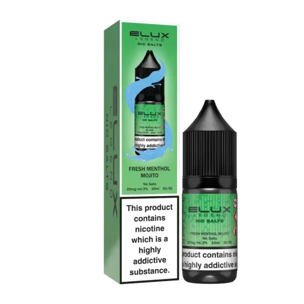 Elux Legend Nic Salt 10ml E Liquid fresh menthol mojito