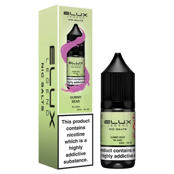 Elux Legend Nic Salt 10ml E Liquid gummy bear