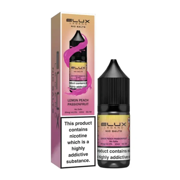 Elux Legend Nic Salt 10ml E Liquid lemon peach passionfruite