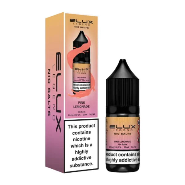 Elux Legend Nic Salt 10ml E Liquid pink lemonade