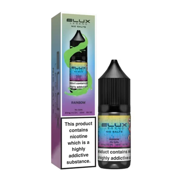 Elux Legend Nic Salt 10ml E Liquid rainbow