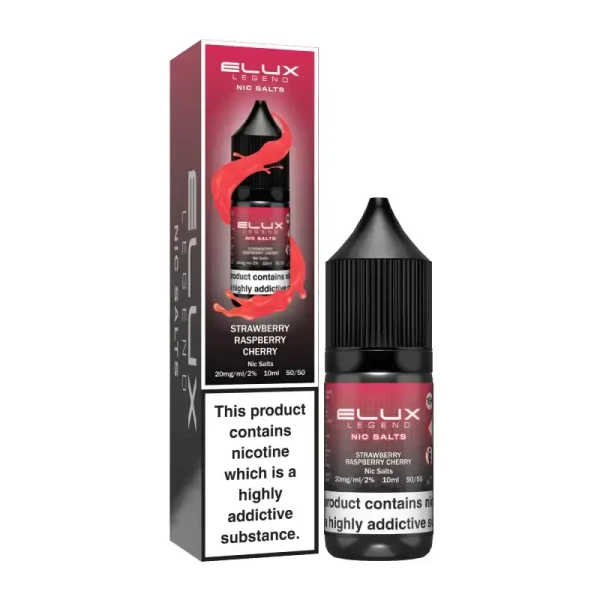 Elux Legend Nic Salt 10ml E Liquid sttrawberry raspberry cherry