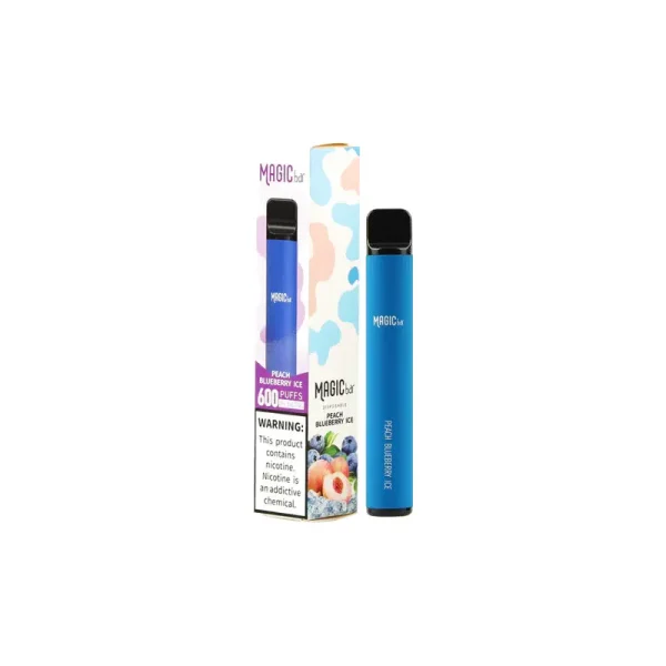 Magic Bar 600 Puff Disposable Vape peach blueberry ice