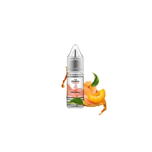 The Crystal Pro Max 10ml Nic Salt E-Liquid Juicy Peach