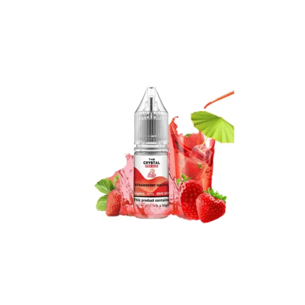 The Crystal Pro Max 10ml Nic Salt E-Liquid Strawberry Mojito