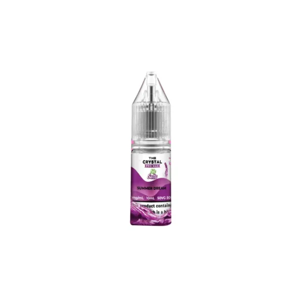 The Crystal Pro Max 10ml Nic Salt E-Liquid Summer Dream