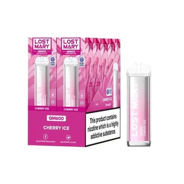 lost Mary QM600 Puffs Box Of 10 cherry ice