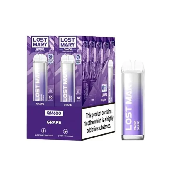 lost Mary QM600 Puffs Box Of 10 grape