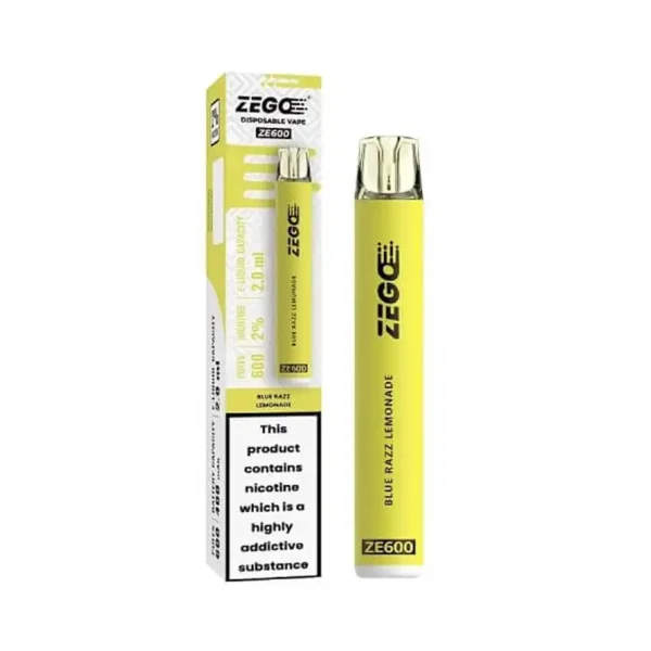 Zego Ze600 Disposable Vape Pod Device Blue Razz Lemonade