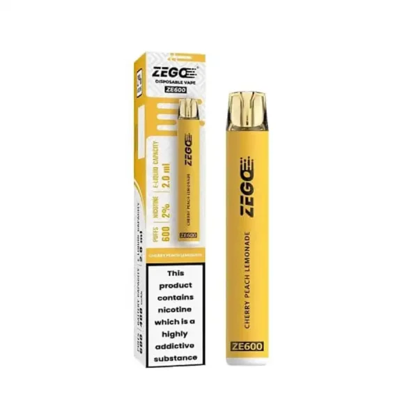 Zego Ze600 Disposable Vape Pod Device Cherry Peach Lemonade