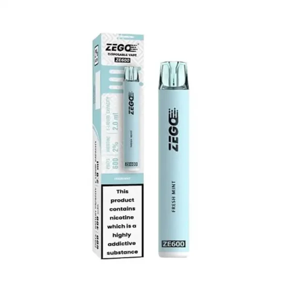 Zego Ze600 Disposable Vape Pod Device Fresh Mint