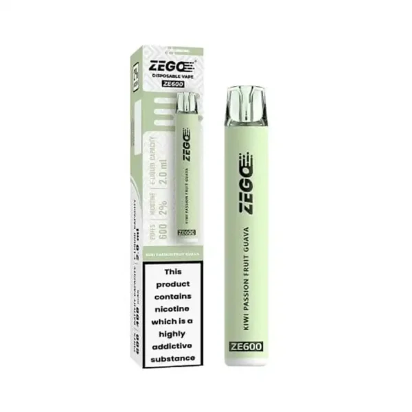 Zego Ze600 Disposable Vape Pod Device Kiwi Passionfruit Guava