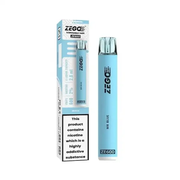 Zego Ze600 Disposable Vape Pod Device Mr Blue