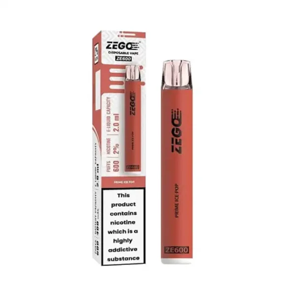 Zego Ze600 Disposable Vape Pod Device Prime Ice Pop