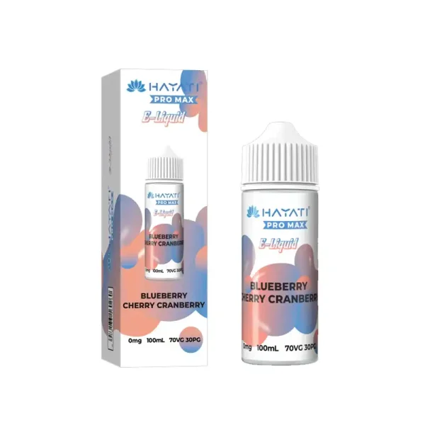 Hayati Pro Max 0mg E-Liquid 100ml Vape Juice Blueberry Cherry Cranberry