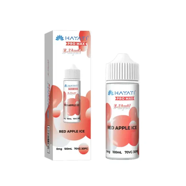 Hayati Pro Max 0mg E-Liquid 100ml Vape Juice Red Apple Ice