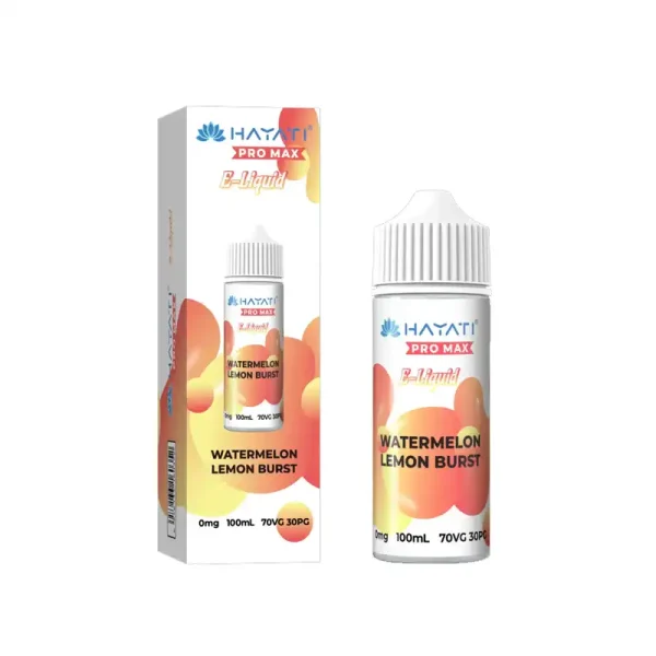 Hayati Pro Max 0mg E-Liquid 100ml Vape Juice Watermelon Lemon Burst