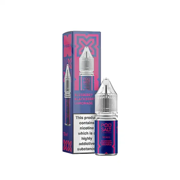 Nexus 10-20mg Nic Salts 10ml E Liquid Blueberry Blackberry Lemonade