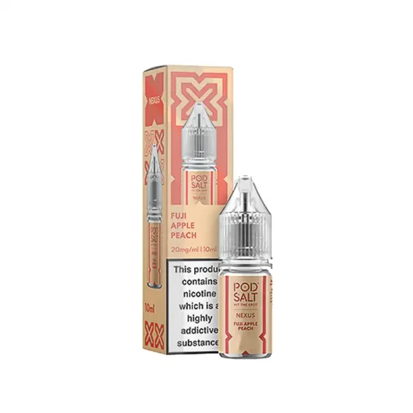 Nexus 10-20mg Nic Salts 10ml E Liquid Fuji Apple Peach