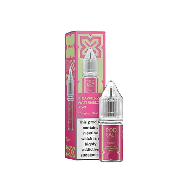 Nexus 10-20mg Nic Salts 10ml E Liquid Strawberry Watermelon Kiwi